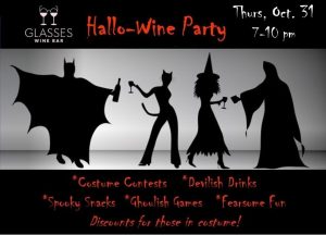 Hallo-Wine Party! @ Glasses Wine Bar