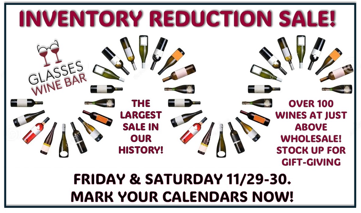 Black Friday Wine Sale! @ Glasses Wine Bar